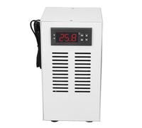Jectse Controlador de Temperatura del Acuario, Acero de Aleación AC100-240V Cooler de Acuario Operación Simple 2 en 1 Tranquila con Manguera y Bomba para Tanque de Pesca (Enchufe de la UE)