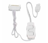 Jectse Controlador de Ventilador Argb, Control Manual del Controlador 5V 3pin Argb 8 Engranajes Función de Control de de Luz de Luz para las Tarjetas de Iluminación (WHITE)