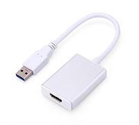 Jectse Convertidor de Cable Adaptador USB 3.0 a Pantalla gráfica: Espejo/Pantalla Extendida, Soporte de Resolución 1080P, Ideal para Usuarios de Escritorio/portátil