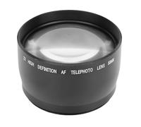 Jectse Convertidor de Extensor de Teleconverter, 2X Aumento de Aluminio 2.0X Teleconverner con Bolsa de Almacenamiento de Filtro de 62 Mm y Cubierta Protectora de Lente, para Cámara