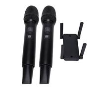 Jectse de Micrófono Inalámbrico, Juego de Micrófono Dinámico Inalámbrico Profesional de Doble Canal UHF con Receptor Recargable, para Cantar Karaoke, Discurso, Boda, Iglesia, DJ
