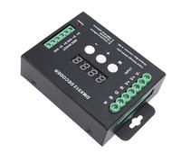 Jectse Decodificador LED con Pantalla Digital de 4 Canales Controlador RGBW DMX512 Decodificador de Voltaje Constante, Efectos de Iluminación Incorporados, Plástico RGBW 2.8x1.22x4.33in