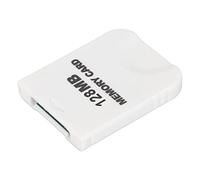 Jectse Durable para una Tarjeta de Memoria Wii, Elegante Tarjeta de Memoria de Juego Blanco para Consola de Juegos, Plug and Play (128 MB (2043 Bloques))