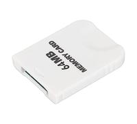 Jectse Durable para una Tarjeta de Memoria Wii, Elegante Tarjeta de Memoria de Juego Blanco para Consola de Juegos, Plug and Play (64 MB (1019 Bloques))