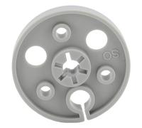 Jectse EJE Pequeño DE CARRETE A CARRETE DE 1/4 DE 7 PULGADAS, EJE DE AGARRE DE DE CINTA VACHO CON TORNILLOS, DIÁMO EXTERIOR 57 Mm, Interior 8,2 Mm, 9 DE Espesor, Piezas DE (GRAY)