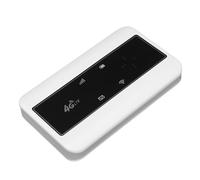 Jectse Enrutador WiFi de Mano 4G LTE, Admite hasta 10 Usuarios de WiFi, Punto de Acceso de Viaje Operado por Baterías, Batería de 2100 MAh, Tarjeta Micro SIM, Interruptor de Tarjeta (White)