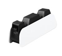 Jectse Estación de Carga de Doble Controlador Acoplamiento Conveniente para Gamepad Blanco y Negro 1 Unidad
