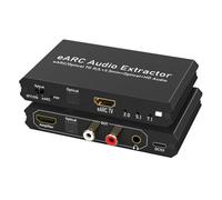 Jectse Extractor de Sonido óptico EARC Adaptador EARC a óptico Extractor de con Salida óptica HD de 3,5 Mm para TV Home Theatre 7.1 5.1 2.0 Canales 24 Bits 192 KHz