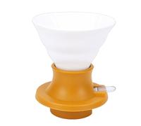 Jectse Gotero de Inmersión de Cerámica, Máquina de Elaboración de Cerveza Manual Portátil a Prueba de Calor para Disfrutar de un Rico café Aromático (YELLOW)