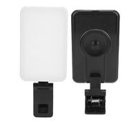 Jectse Iluminación Portátil de Videoconferencia, Luz LED Selfie LED, Recargable, 5 Modos de Luz con un Clip Giratorio de 360 Grados para Teléfono, Maquillaje, Selfie, Vlog