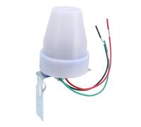 Jectse Interruptor de Control de Luz con Sensor de Fotocélula 10A con Clasificación IP33, Fácil Instalación para Luces LED, Adecuado para Jardín y Camino (AC220V)