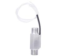 Jectse Interruptor de Flujo de Agua FS-03, Sensor de Flujo de Agua de Acero Inoxidable, Interruptor de Flujo de Agua de Rosca Macho Doble 1/2 NPT, para Aceite líquido