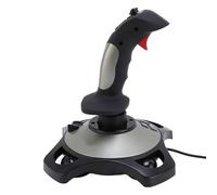 Jectse Joystick Simulador, Controlador USB con Cable con Vibración, Acelerador, 12 Botones Programables, Plug and Play, para Juegos 7 8 10 11 y PC