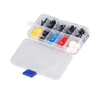 Jectse JUEGO DE 25 INTERRUPTORES TACTILES REDONDOS DE 0.472 X 0.472 X 7,3 MM, INTERRUPTOR DE BOTÓN TACTIL SMD MOMENO