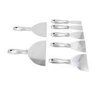 Jectse Juego de 7 Espátulas para Masilla, Raspador de Pintura de Acero Inoxidable para Reparación de Paneles de Yeso, Eliminación de Papel Tapiz, Esparcimiento de Cemento de Yeso, Kit de Herramientas
