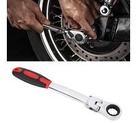 Jectse Juego de Llaves Combinadas con Trinquete de Cabeza Flexible, Llave Métrica de Acero Al Cromo Vanadio, 8 19 Mm, para Reparación de Automóviles, Proyectos Domésticos, Trabajos de