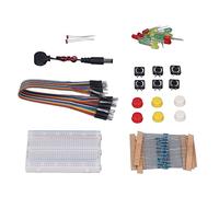 Jectse Kit de Electónica Completo y útil con Varios Accesorios para R3, Botón, Cable Macho a Macho, Estructura Estable, Amplia Compatibilidad, PCB Confiable