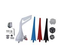 Jectse Kit de Generador de Turbina Eólica, 100 W con 3 Cuchillas, Kit de Generador Híbrido Solar Eólico de Imán Permanente Trifásico, Ajuste Autico, con Controlador para (DC12V)