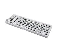 Jectse Kit de Teclado Mecánico, Teclado Personalizado de Intercambio en Caliente Retroiluminado RGB con Cable BT 2,4G, 98 Teclas Blancas, para Reemplazo de Bricolaje