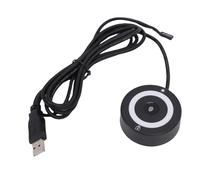 Jectse Lector de Huellas Dactilares, Escáner Biométrico USB de Reconocimiento Rápido Táctil de 360° con Luz RGB Cámara Web 4K Enfoque Automático y Cámara de Computadora TOF para Wins