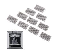 Jectse Limpiador de Boquilla de Extremo Caliente de la Impresora 3D, Ajuste de Limpiaparabrisas de Boquilla de 10 Piezas para Más 4 Cepillo de Silicona, 27x15x4.7 Mm, Piezas de
