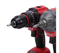 Jectse Llave de Impacto, Pistola de Impacto de 1/2", 21 V, 350 N, 2400 RPM, Soporte de par de Frecuencia de Llave, para Profesionales de Bricolaje, para Automóviles (rojo)