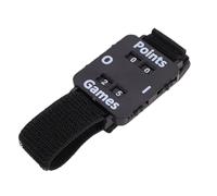 Jectse Manual del Reloj Score Keeper de Fácil Lectura | Muñequera de Contador de Elástica Ajustable para Deportes (Black)