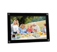 Jectse Marco de Fotos Digital WiFi Inteligente de 10,1 Pulgadas, Pantalla Táctil HD 1280x800, Rotación Automática, Paisaje Vertical con Memoria de 32GB para Aplicación (Black)