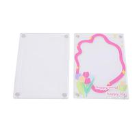 Jectse Marco de Fotos Magnético, Diseño de Bloque Deslizante de Acrílico, con Imanes Potentes para Refrigerador, Casillero, Pizarra Blanca, para Fotos de 8.8 X 5.5 Cm, Películas