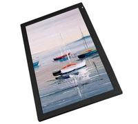 Jectse Marco de Imagen Digital de 21.5 Pulgadas, 1920x1080 HD IPS Touch Screen Frame, 2.4G 5G WiFi 32G Montaje de Montaje de Pared Marco de Boda para Familia (Enchufe de la UE)