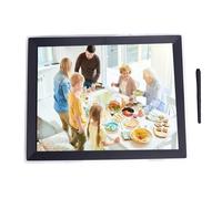 Jectse Marco de Imagen Digital, Marco de Fotos Digital Inteligente de 15 Pulgadas de 15 Pulgadas con Memoria de 32 GB, Pantalla Táctil IPS HD, Soporte de Pared de (Enchufe de la UE)