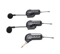 Jectse Micrófono de Acordeón Inalámbrico UHF, Captación de 360 Grados, Sonido Claro, 30 M de Largo Alcance, Duración de la Batería 6 H, con Receptor, para Presentaciones en