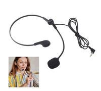 Jectse Micrófono de Auriculares para Amplificadores de Voz, Micrófono de Brazo con Cable Ajustable Flexible de 3,5 Mm, de Auriculares Manos Libres para Colocar sobre la Oreja