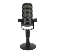 Jectse Micrófono para Juegos, Micrófono de PC USB HiFi para Videos de Podcasts, Micrófono de Condensador de Transmisión de Luz Colorida con Silencio Rápido, Soporte para Trípode, Tecla
