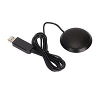 Jectse Micrófono USB para Conferencias, USB Multipropósito Plug and Play, Altavoz, Micrófono Omnidireccional de 360 °, Micrófono Portátil Sonido, Diseño Compacto Y Almohadilla Antid