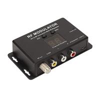 Jectse Modulador RF PAL NTSC AV a RF Convertidor 21 Canales para Set Top Box DVD DVR con Frecuencia Seleccionable 471.25-885.25MHz