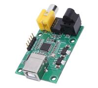Jectse Módulo Controlador de Transmisión de Sonido USB, Transmisión PCM de 24 bits y 192 KHz con Salida SPDIF IEC60958, para Aplicaciones de Grabación de Profesional y Sonido en