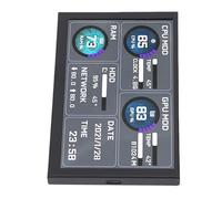 Jectse Monitor Temp de Computadora de 5 Pulgadas, Tema Dinámico Admitido Panel de Sensor de Casos de PC Argb, Pantalla Mini Secundaria USB Tipo C, Monitor de Datos HDD de CPU RAM