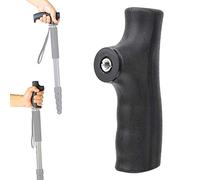 Jectse Muletas Multifuncionales Cabeza Muleta Cabeza Bastón Accesorio Universal para Tornillo de 1/4 Pulgada 3/8 Pulgada con Diseño Ergonómico Montaje de Doble Propósito (Black)