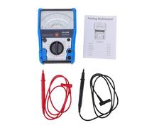 Jectse Multímetro Analógico de Mano con Cubierta Protectora de Silicona, Imán de Soporte, Medición de Amplio Rango AC DC Volt 2500 V, Probador de Batería, Prueba de Diodo LED para Electrónica (SK-88B)