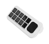 Jectse Panel de Control de Voz AI, 10 Botones Mecánicos LCD con Pantalla Auxiliar de 2,01 Pulgadas, Soporte para Wins para OS X con Editor de Temas Dinámicos, para Automatización del (Black)