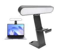 Jectse Pantalla de Computadora LED Luz de Llenado con 10 Brillos, 3 Colores, Luz de Relleno de de ángulo Múltiple Ajustable, Relleno Rotativo para Llamas de Video con Selfies