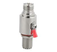 Jectse Pararrayos Coaxial UHF, Protector contra Sobretensiones Hembra a Hembra para Equipos de Radioaficionados de Radio CB con Tubo de Gas DC 90V