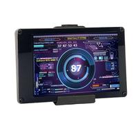 Jectse PC CPU RAM HDD Monitor de Datos, 3.5 Pulgadas IPS USB Mini Pantalla Monitor de Temperatura de la computadora con Soporte, Pantalla de Temperatura de la computadora para GPU CPU RAM Datos