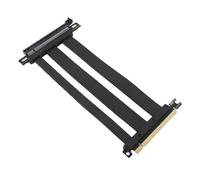 Jectse PCIe 4.0 X16 Cable Elevador, 128 Gbps Alta Velocidad PCI E 4.0 Puerto de Extensión de la Tarjeta de Extensor Flexible, Adaptador de 180 Grados, Cable de Extensión de la Tarjeta (25CM)