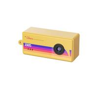 Jectse Pequeña Cámara Digital con Llavero, Pantalla LCD de 0,96 Pulgadas, Fotos de 12 MP, Vídeo HD 1080P, Lente Gran Angular de 130°, con 5 Filtros Retro, para Regalos de Fotografía de (Yellow)