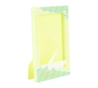 Jectse Pequeño Marco de Película para una Película de 3 Pulgadas ABS PP Table Tope Photo Photo, Mini Cuadros de Imágenes con una Cubierta Protectora Clara Actualizada, Tecnología de (Verde Claro)