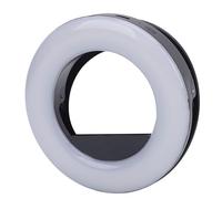 Jectse Phone LED Light Selfie Complet Light, Modos de Luz de Atenuación 3 sin Paso, 3500-6500K Temperatura de Color, Incluso Iluminación Suave para Selfies Grabación de Video (Black)