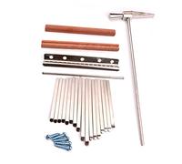 Jectse Piano de Pulgar, 17 Teclas, Acrílico, Linda Forma de Cabeza de Rinoceronte con Martillo de Afinación, Piano de Dedo Portátil para Niños y Adultos (Cabeza de rinoceronte)