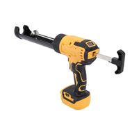 Jectse Pistola de Calafateo Eléctrica Inalámbrica de 6 Velocidades, Eficiente para Llenado y Reparación de Sellado, Color Amarillo